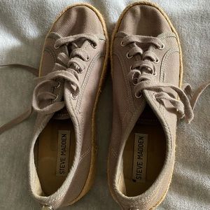 Grey platform Steven madden sneakers